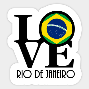 LOVE rio De Janeiro Brazil Sticker